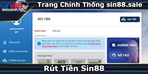 Rút tiền tại nhà cái Sin88 nên lưu ý điều gì