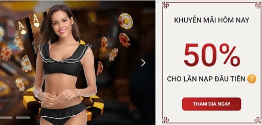 khuyến mãi tặng 50% tiền cược